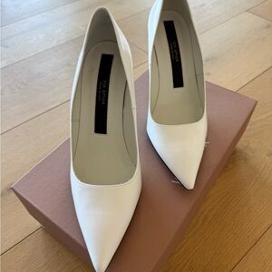 Via Spiga Classic White Pumps Made in Italy V-Nikole F5257L3
